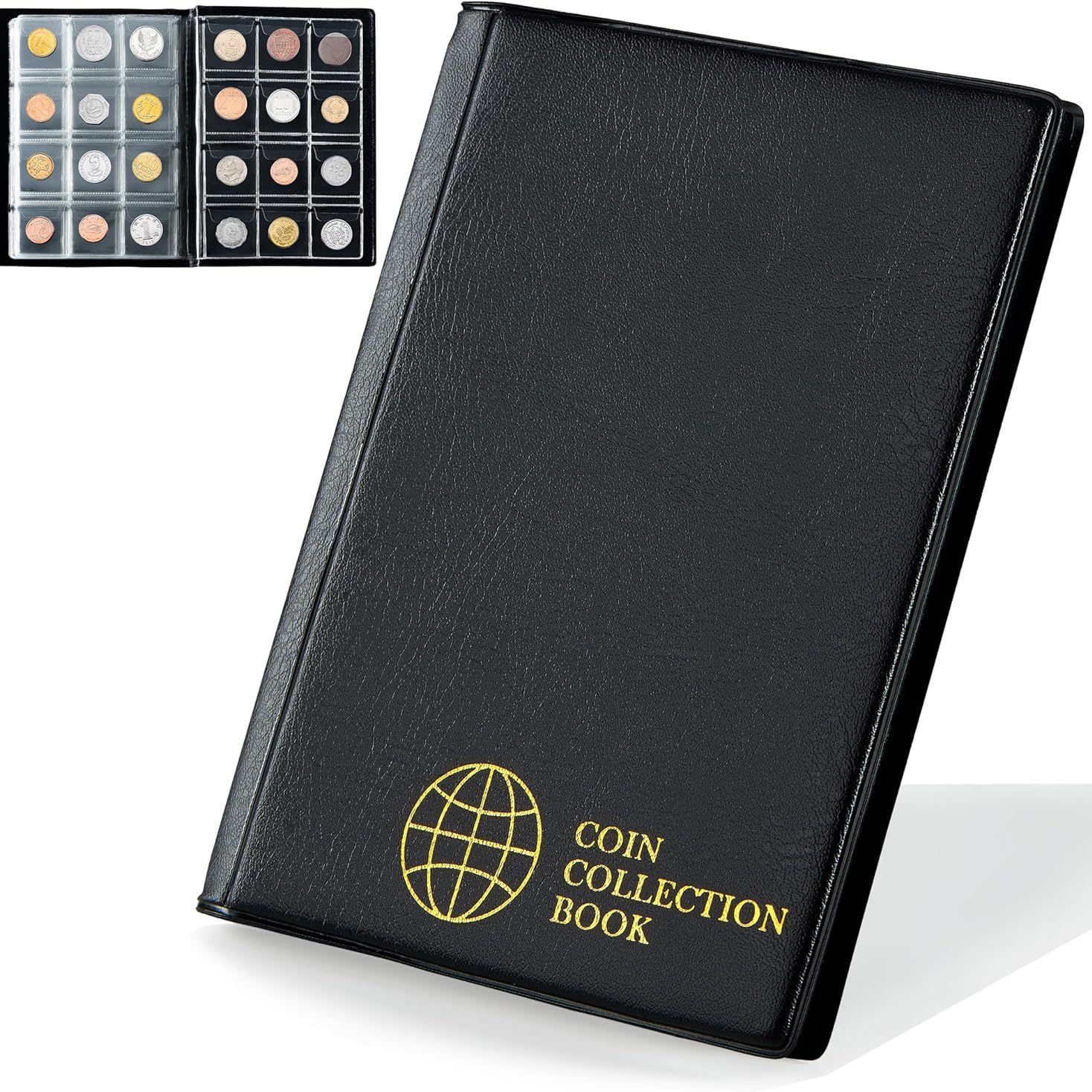 Прямая поставка от производителя, вертикальная книга для коллекции монет на 120/60 ячеек