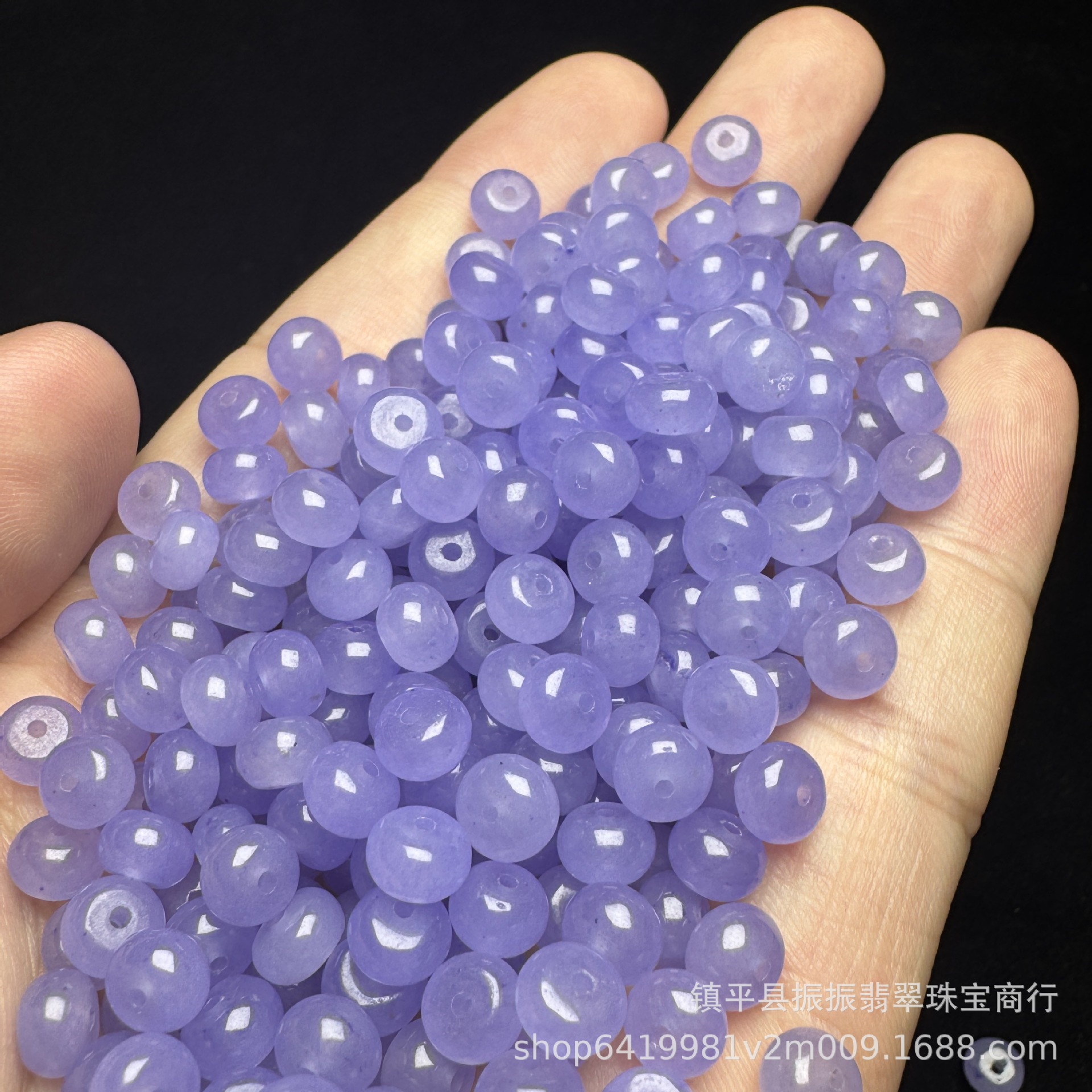 High Ice Violet 6mm Abacus Beads Loose Beads Wholesale DIY Accessories Bracelet Necklace Spacer Bracelet Jade Jewelry