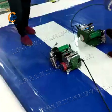 Canvas Tarpaulin Hot Air Welding Machine Inkjet Cloth Glue-free Patchwork Machine Self-propelled PVC Air Gun Splicing Machine