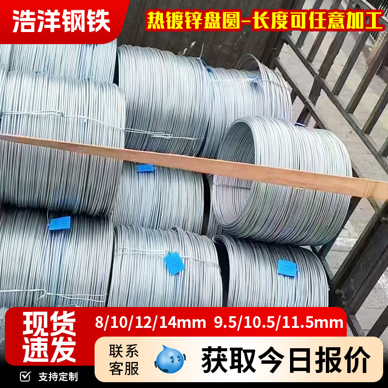 Rainproof Stainless Steel High Zinc Layer Hot-Dip Galvanized Round Steel Q235 Construction Grounding Galvanized Disc Round Hpb300 Galvanized Round Steel Bar