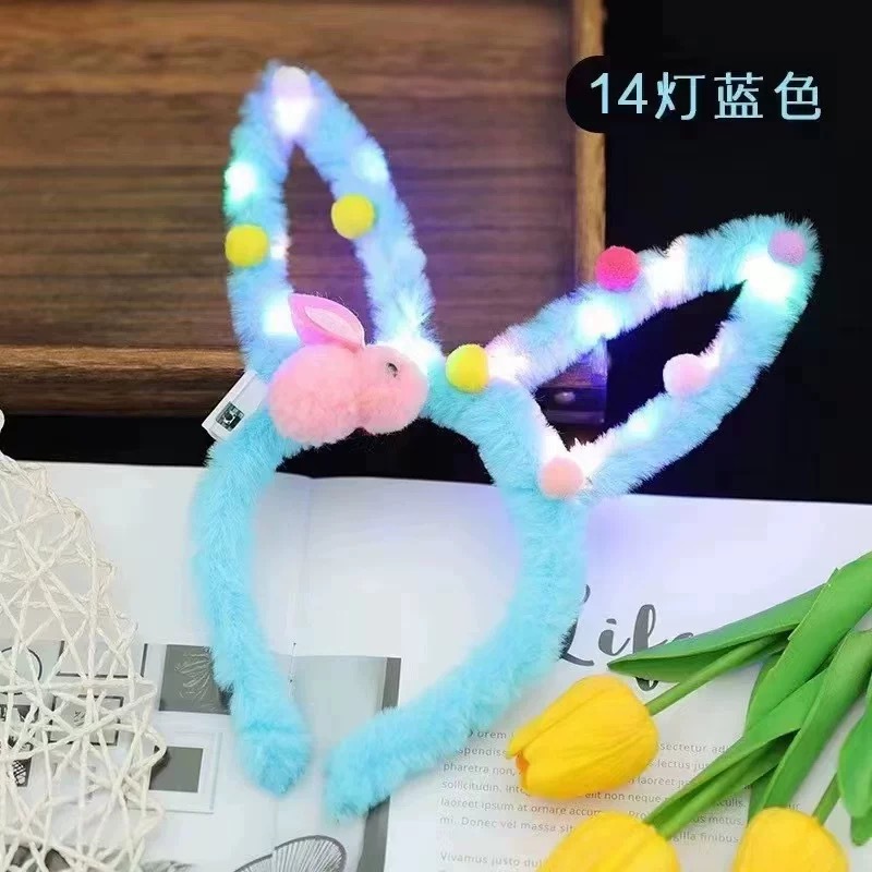 Mid-Autumn Festival Headband Kidsren's Rabbit Hairpin Hairpin School Kindergarten Handmade Activity Lantern Decoration Photo Headband
