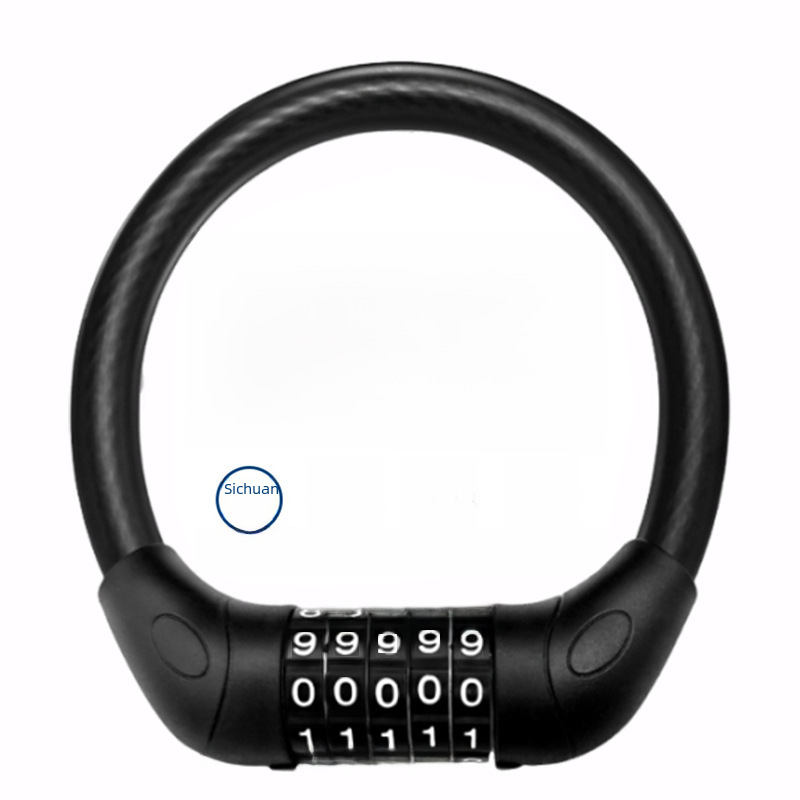 Bicycle Combination Lock, Anti-Theft Lock, Combination Lock, Mountain Bike Portable Lock, Electric Bike Lock, Steel Cable Lock, Bicycle Lock