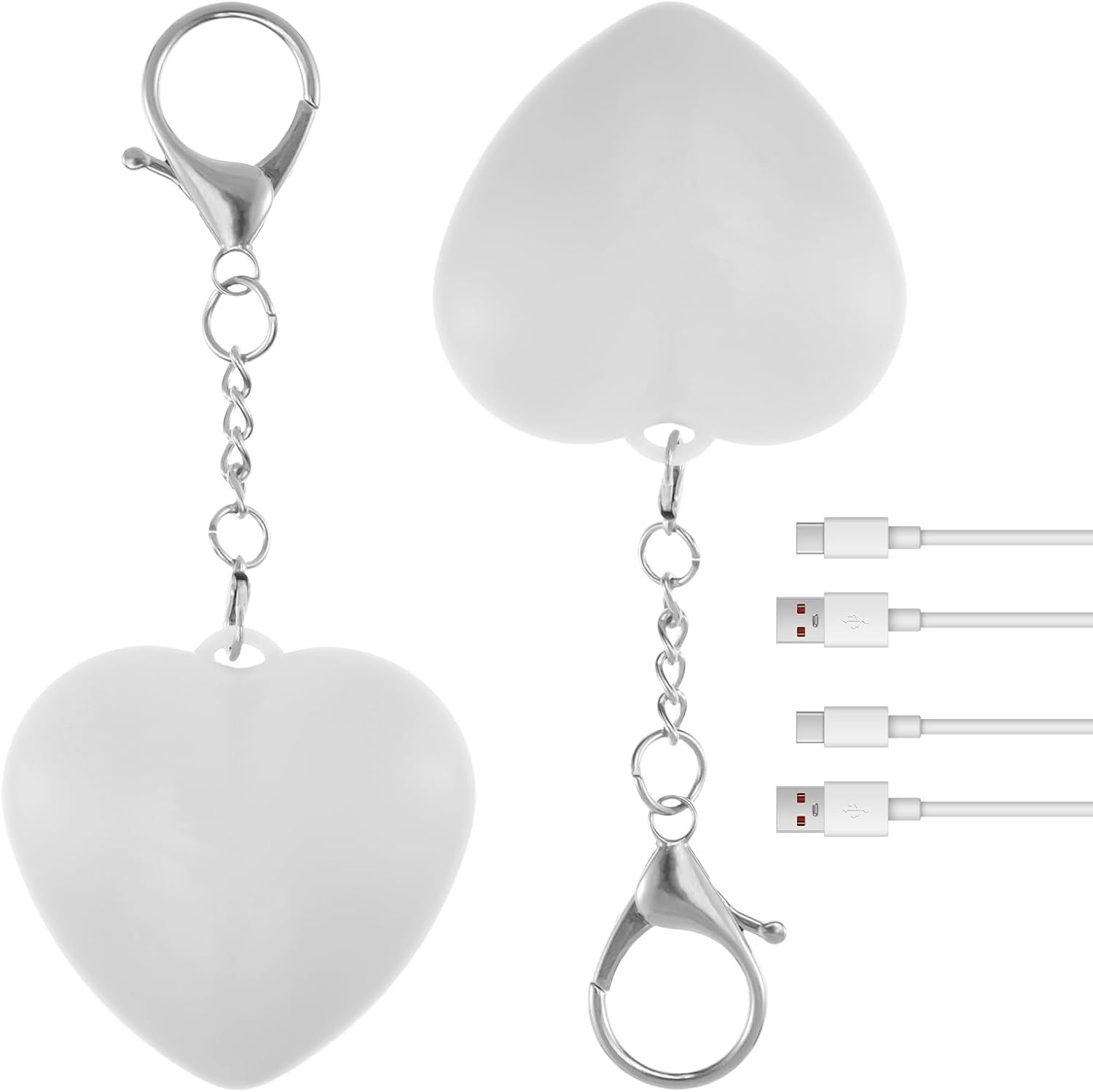 Cross-Border Popular Bottom-Of-The-Box Factory Price Excellent Bag Pendant Keychain Touch-Type Lighting Backpack Heart-Shaped Night Light