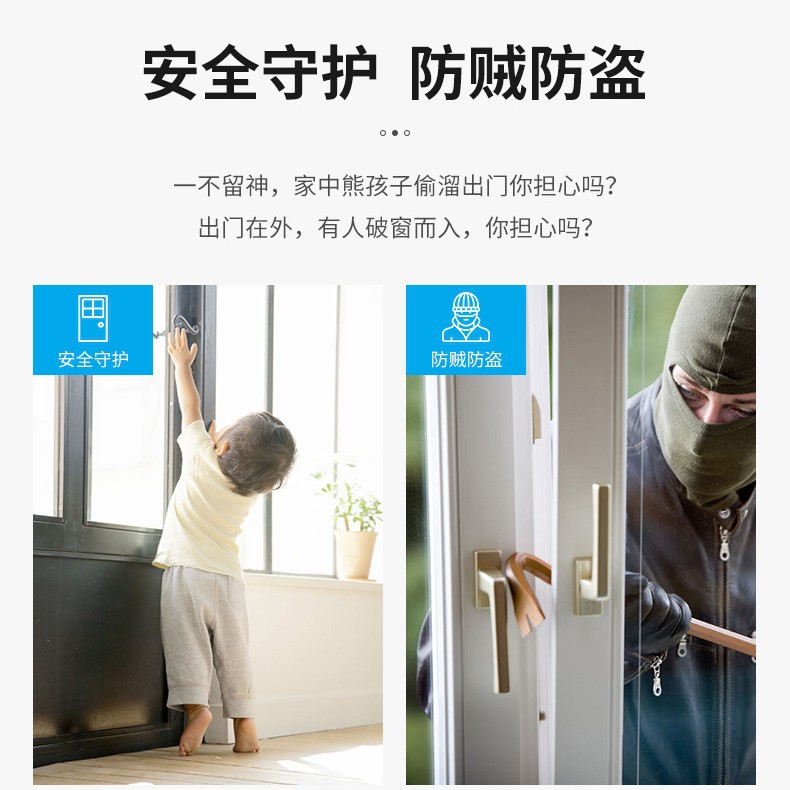 Smart Home Wifi Door Sensor Switch Tuya Remote Control App Timing Wireless Security Door and Window Sensor Alarm
