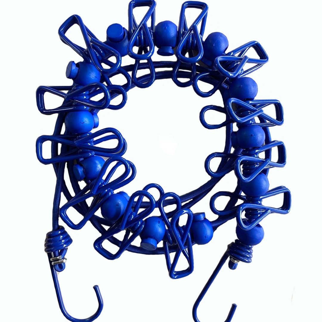 Dormitory Clothesline Household Clip Anti-Slip Buckle Clothesline Outdoor Telescopic Punch-Free Clothesline Travel Portable Rope