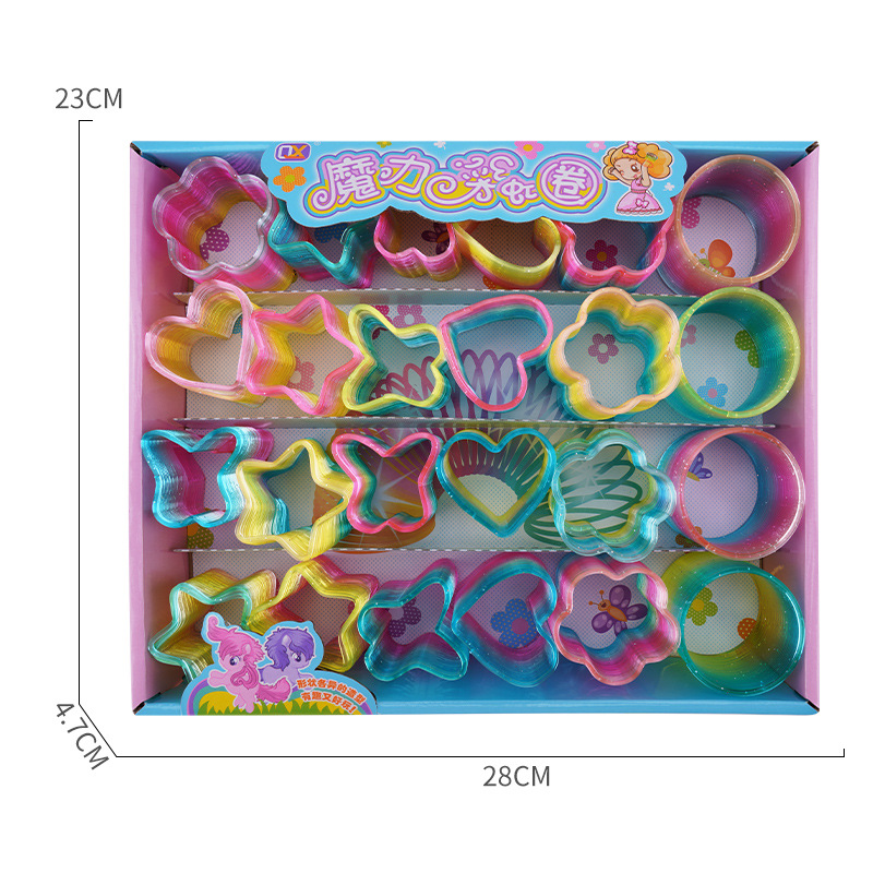 Small Shape Rainbow Circle Style Deformation Magic Circle Two-dollar Store School Supermarket Night Market Hot Selling Stall Temple Fair