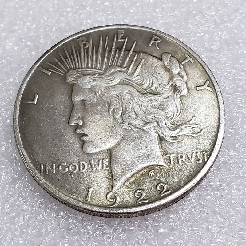 Antique Crafts 12 American Goddess Peace Yuan Export Commemorative Coins Silver Coins