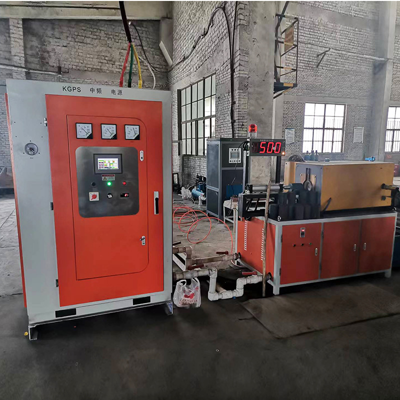 Manufacturer Produces Large and Small Medium Frequency Induction Forging Electromagnetic Iron Heating Equipment Round Steel Medium Frequency through Heating Electric Furnace