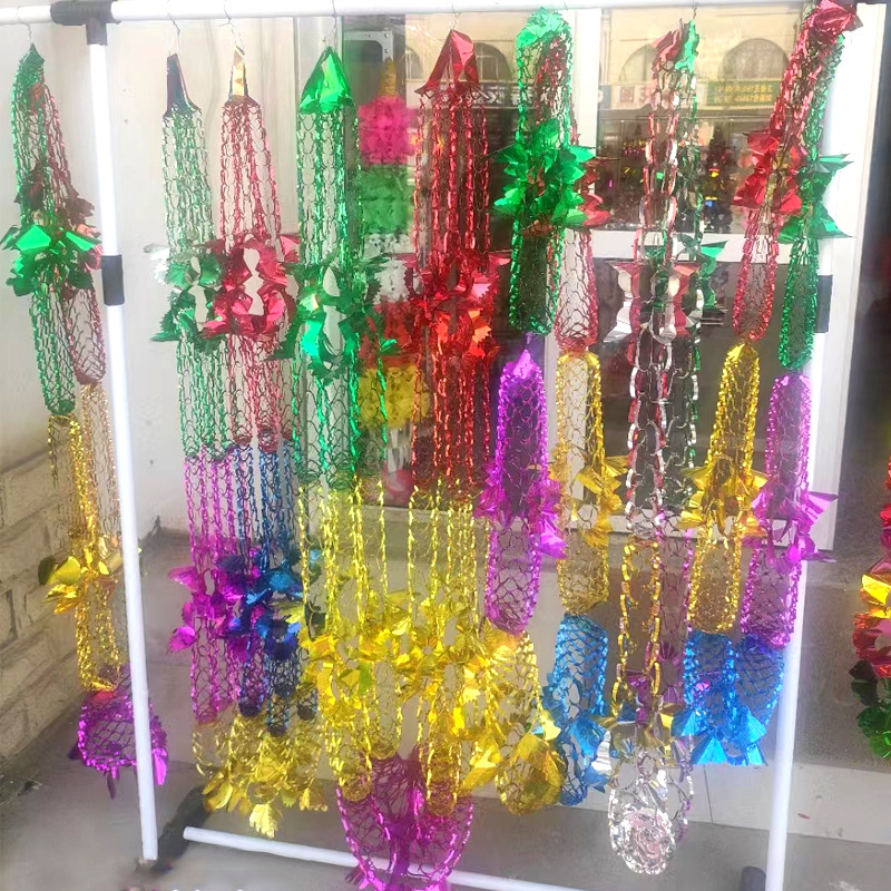 Plastic Flower Garlands, Qingming Flower Decorations, Decorations for Mourning Halls and Ancestral Halls, Various Scene Decoration Supplies