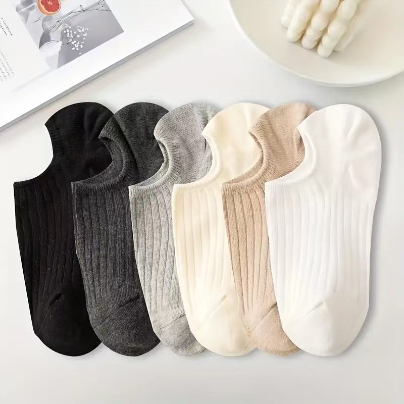 Boat socks women's 2024 new autumn and winter cotton socks socks socks do not fall off with non-slip shallow invisible short