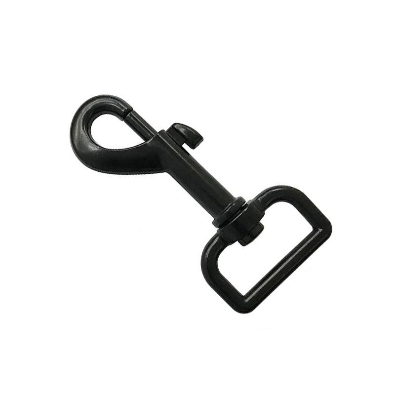 Spot supply luggage hardware accessories pet traction rope nickel-plated alloy hook electrophoresis black zinc alloy dog buckle