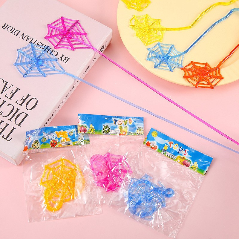 Nostalgic Elastic Retractable Sticky Spider Web Climbing Wall Venting Meteor Hammer Whole Person Children's Toy Venting Sticky Climbing Wall