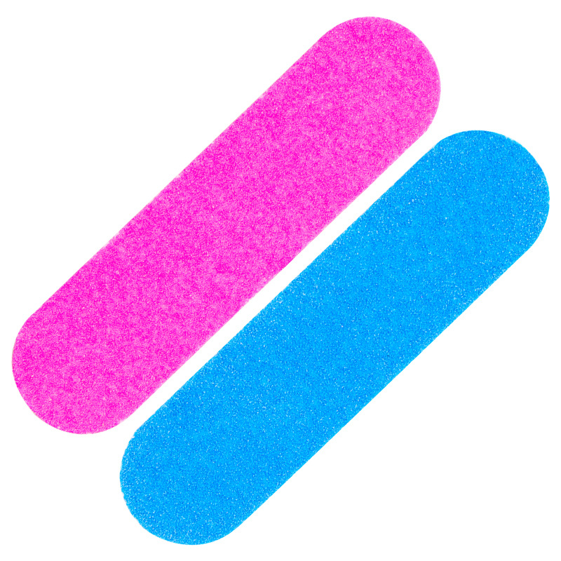 Mini Wood Veneer File Double-Sided Sand Strip Mixed Color Wood Chip File Polishing Strip Disposable Red and Blue Small Rubbing Strip Manicure Tool