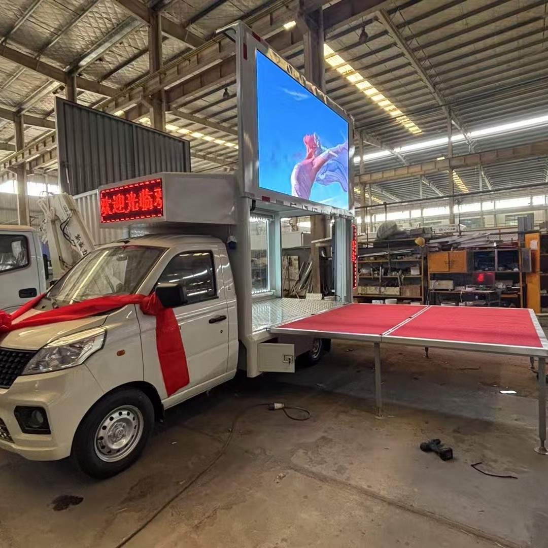 Mobile Stage Truck Manufacturer Double-Row Seats Chengli Direct Delivery to Home Advertising Truck Advertising Truck