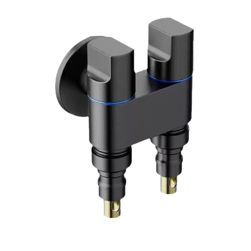 Stainless Steel Mini T-Type Anti-Falling Washing Machine Faucet Automatic Water Stop Valve Special Snap-On Faucet Connector