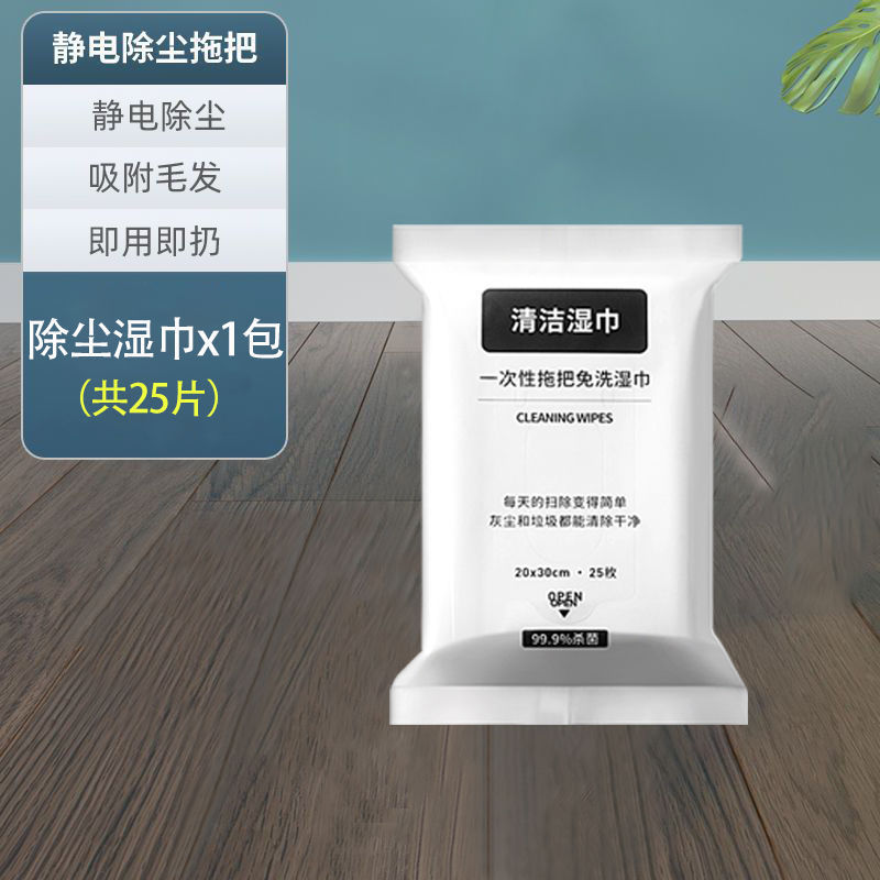 Household Anti-static Dust Removal Flat Mop Hand-free Disposable Floor Mop Lazy Home Internet Popular Mop