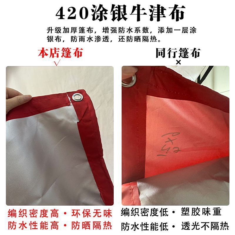 Banquet Tent Top Cloth, Rain Shelter Cloth, Waterproof and Sun Protection Rain Cloth, Thickeneded Oxford Cloth 420D Silver-Coated Cloth Tent Cloth