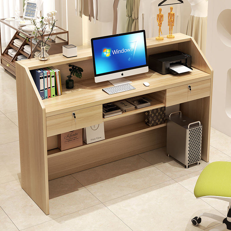 Модный бар, современный минималистичный кассовый стол, магазин одежды, супермаркет, маленький магазин женской одежды, стол для ресепции, специальное предложение