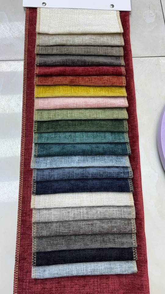 High-End Chenille Fabric Yarn-Dyed Thickened Solid Color Sofa Fabric Wholesale Pillow Cushion Sofa Cover Velvet Fabric