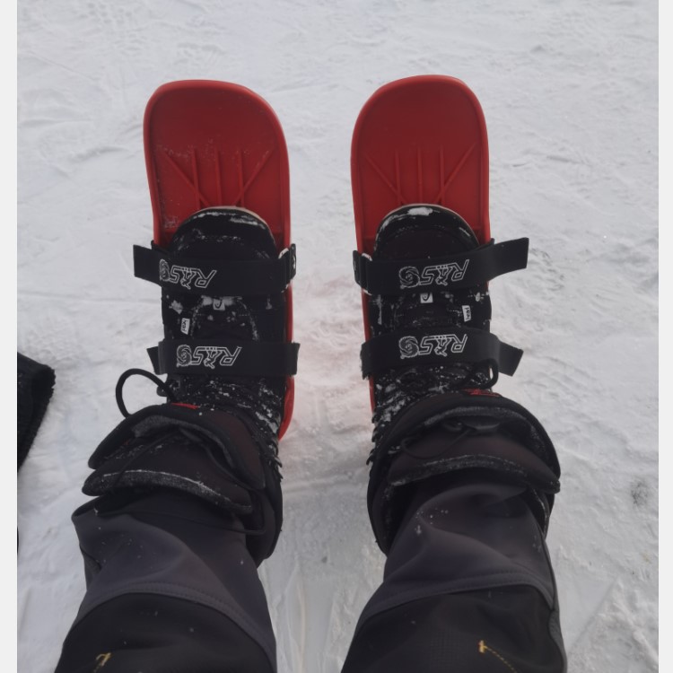 Short snowboard double board cross-country snowboard roller skating double board