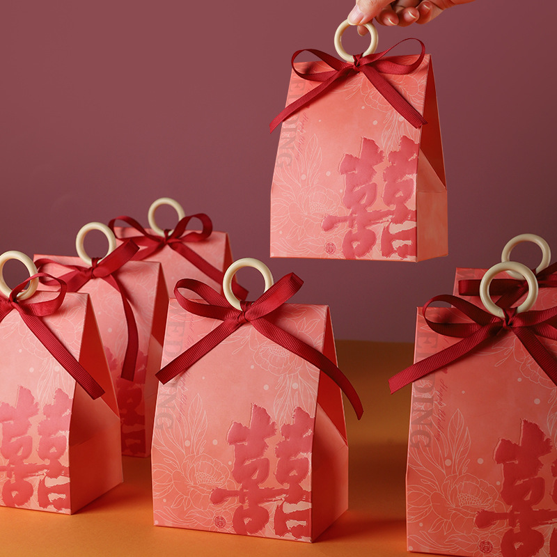 2025 New Wedding Candy Box Advanced Sense Niche Candy Gift Box Paper Box Empty Box Chinese Candy Bag