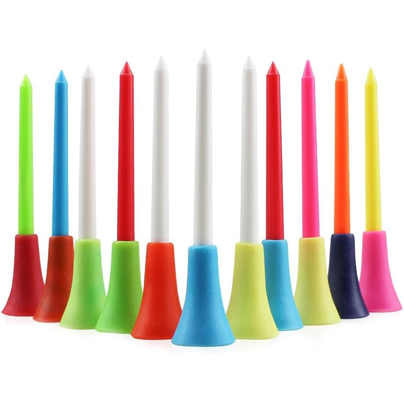 Manufacturer's Ready-Made Golf Accessories Plastic Rubber Set Ball Spikes Tee Practice Tee Support Golf Hitting Tee