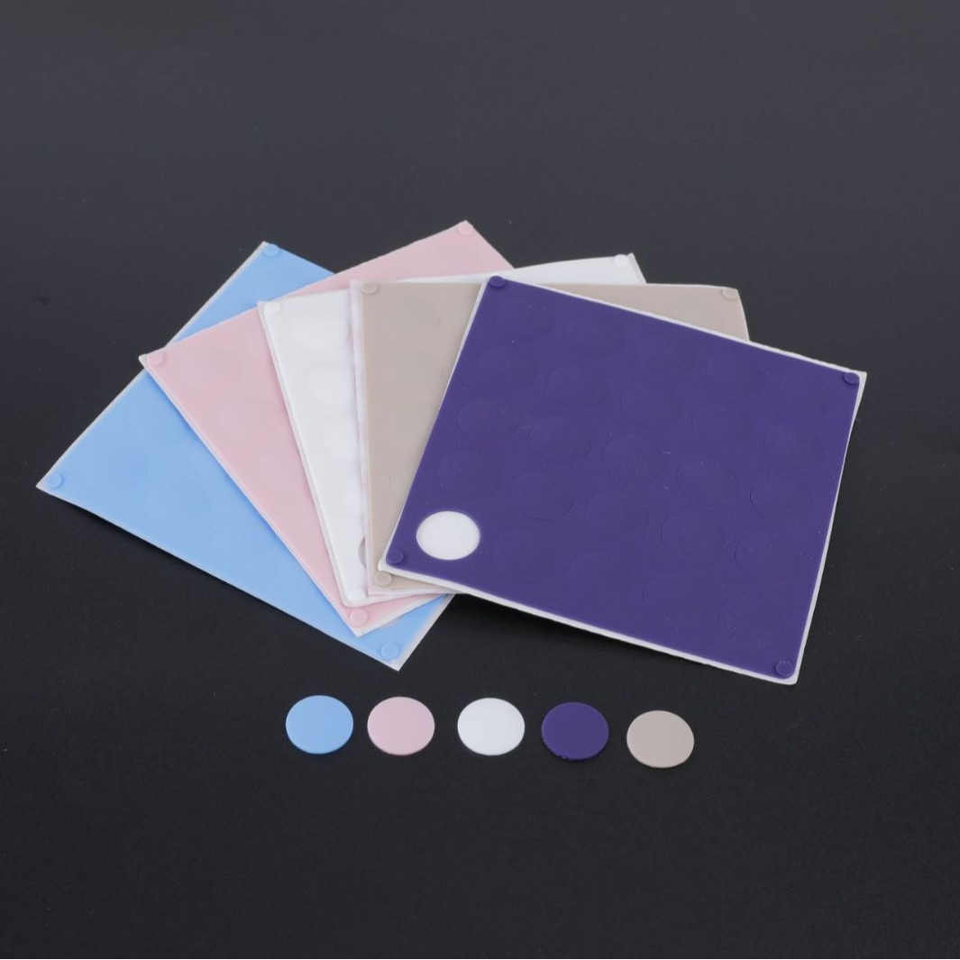 Customized 25-Piece Keyboard Silicone Foot Pads Pure Color Round Pattern Foot Pads Non-Slip Silent Wear-Resistant 14.6*1.5