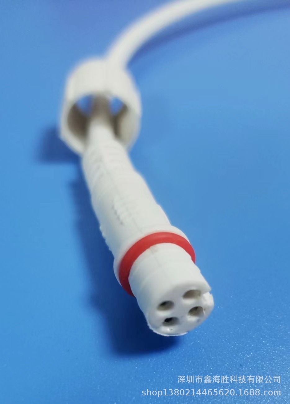 4-core Waterproof FemaLe Head Wire 4-core,OD4.0, Copper Wire 14pcs/0.15, L=150MM, NeedLe 1.0,