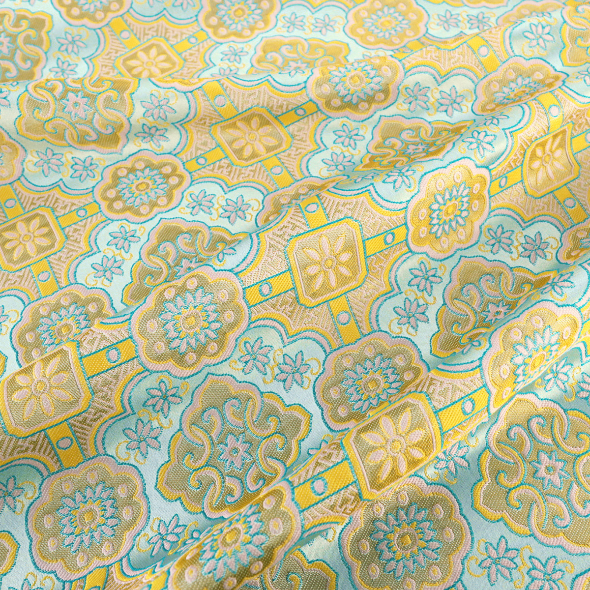 "FS143 Four-in-one Ruyi Pattern" Imitation Song Brocade Vest Coat Guofeng Fabric Jacquard Clothing Brocade Fabric