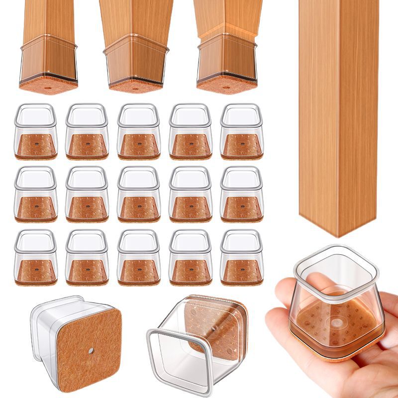 Factory Direct supply square table chair foot cover thickened Anti-slip table leg chair leg protective cover universal mute stool foot mat
