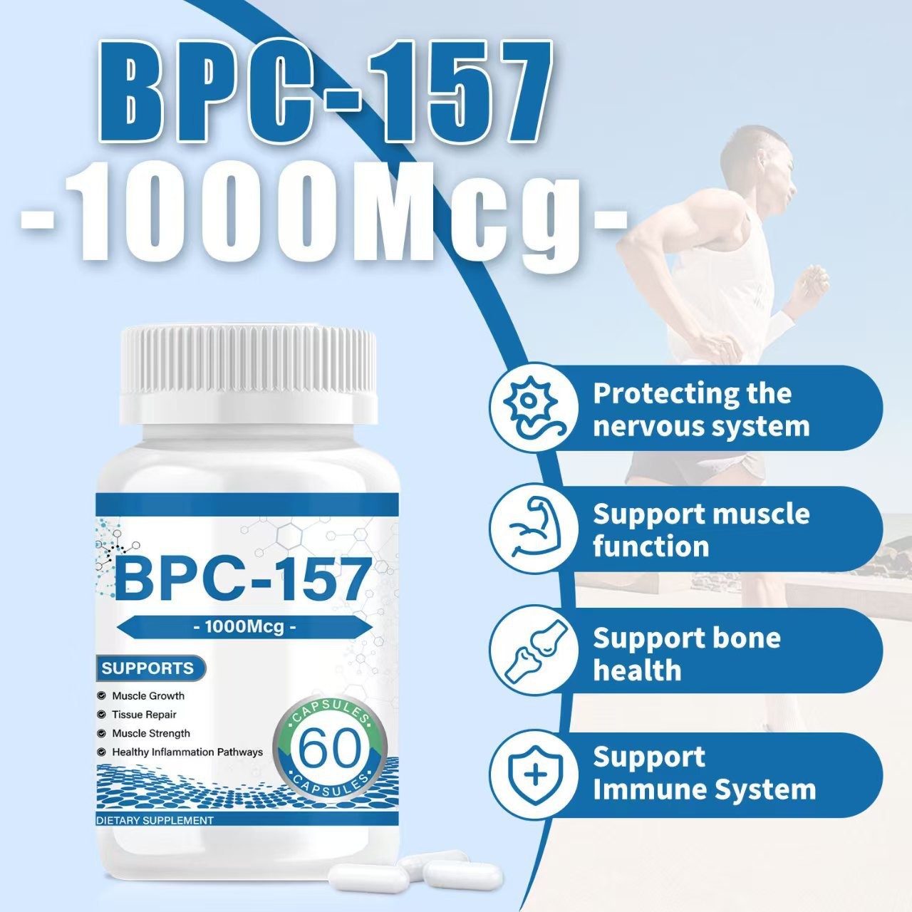 Popular Tk Bpc-157 Capsules, 60 Capsules/Box, in Stock, Bpc-157 Capsules Wholesale from the Source Factory