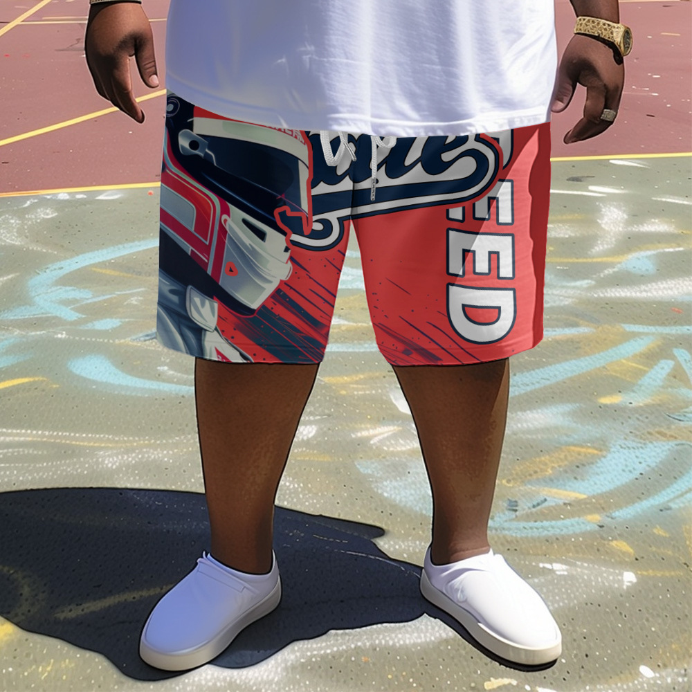 Spring and Summer European and American plus size Beach Shorts 3D Printing Various Patterns Cross-border Foreign Trade Loose Leisure Comfortable Home