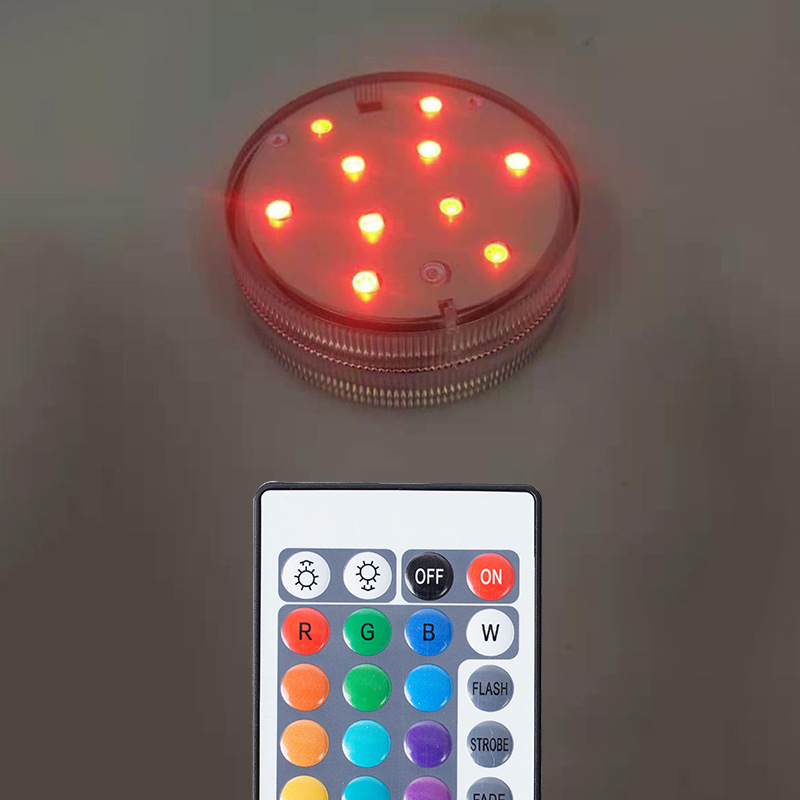 Wholesale Led Diving Remote-Controlled Aquarium Led Multicolor Floodlight Led Diving Light Vase Light Changing Led Floodlight