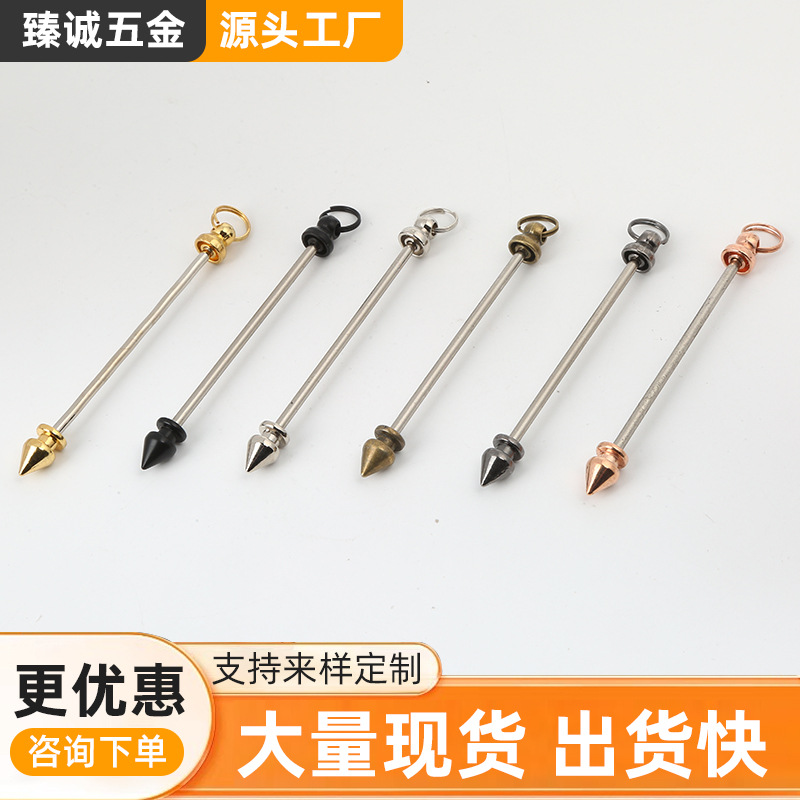 в наличии оптовая продажа, двойной винт для головы монаха, панк-гвоздь, пуля, DIY аксессуары для ивового гвоздя, металлический гвоздь