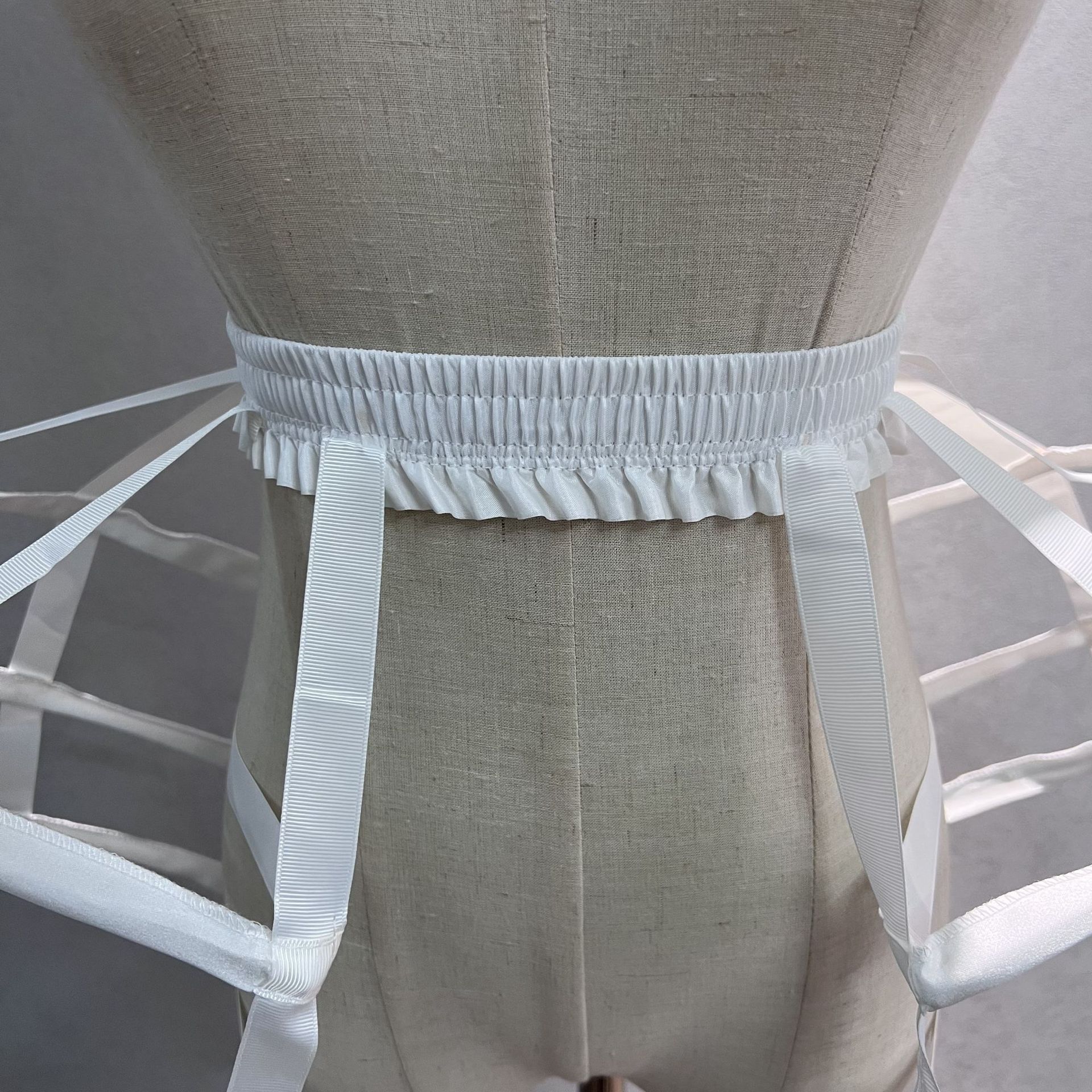 Baroque three-layer hollow black and white birdcage skirt wholesale foreign trade 3 circles bilateral Rococo Lolita Petticoat