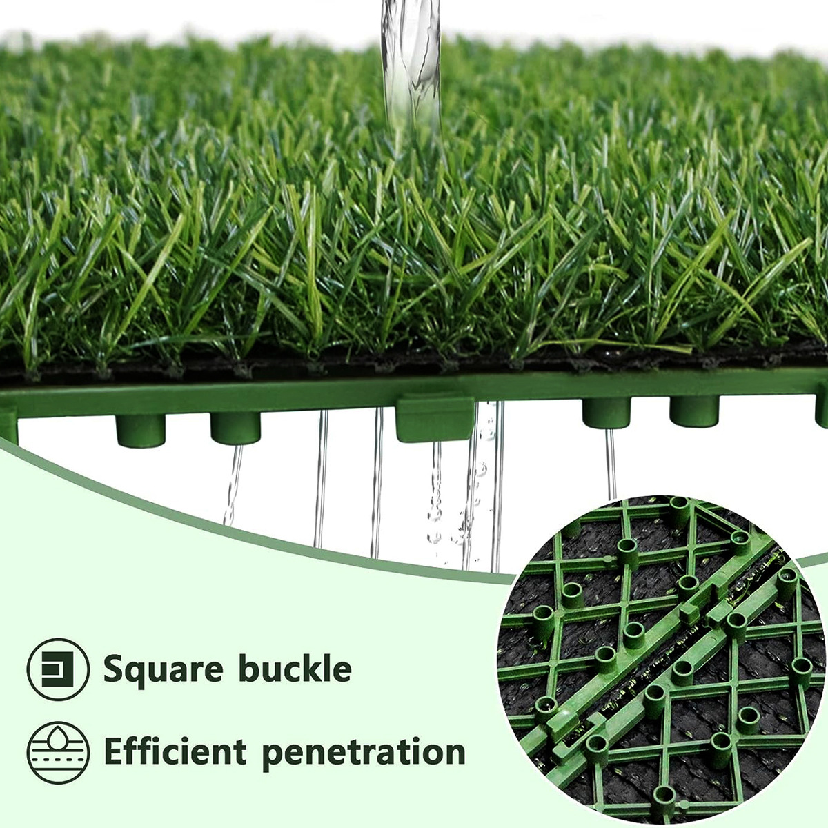 Suspended Lawn DIY Removable Free Splicing Floor Outdoor Kindergarten Flooring Simulated Fake Turf