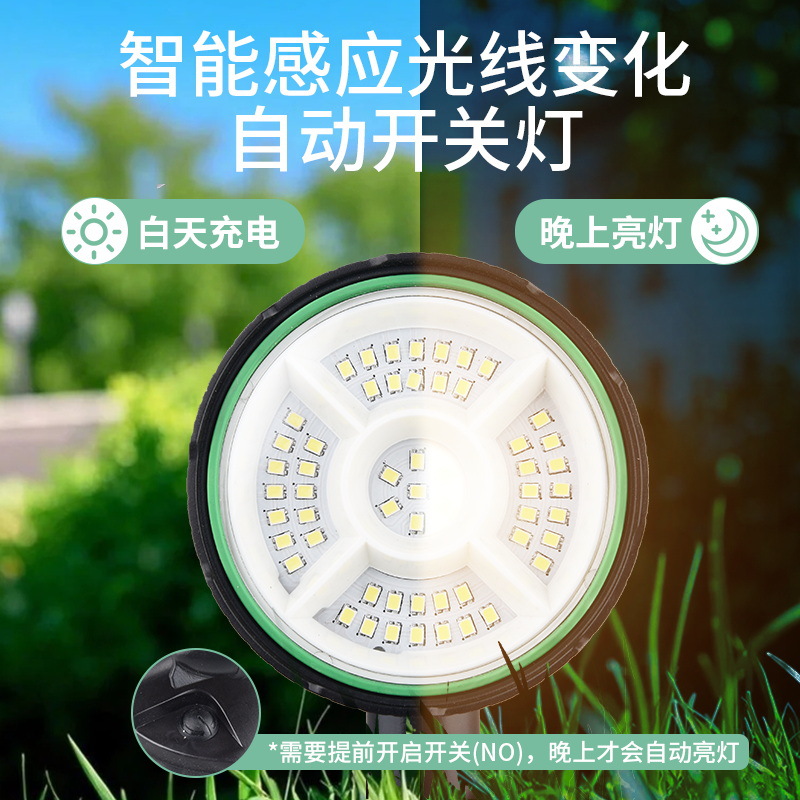 Outdoor Solar Lawn Lights, Ground-Mounted Spotlights, Colorful Garden Lights, Automatically Turn on after Dark, Illuminate Trees, Landscape Garden Lights