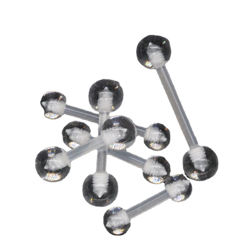 Factory wholesale transparent ear bone nail lip nail piercing jewelry nose nail piercing jewelry eyebrow nail acrylic lip nail