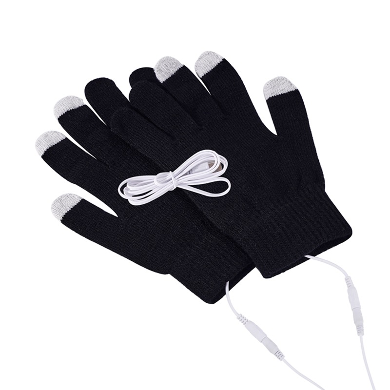 Кросс-бордерные USB перчатки, электрические нагревательные перчатки, зимние теплые, с сенсорным экраном, съемные и washable для офиса и активного отдыха