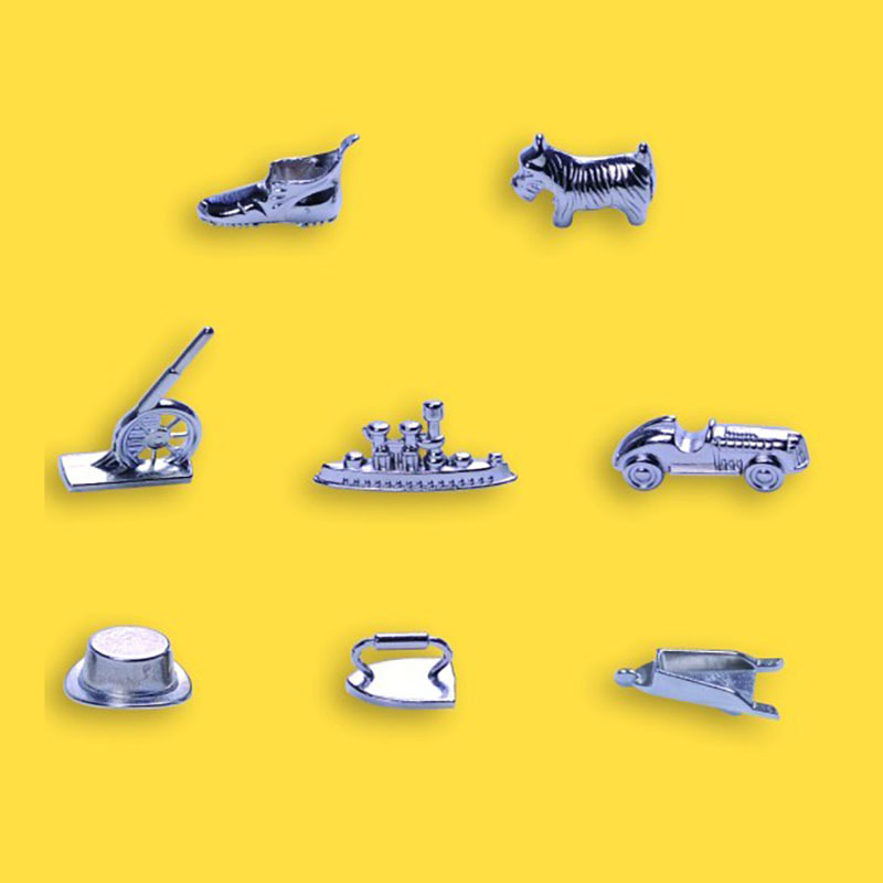 Поставка игровых фигур из цинкового сплава, пластиковые фигурки, обработка настольной игры, металлические аксессуары для фиксации
