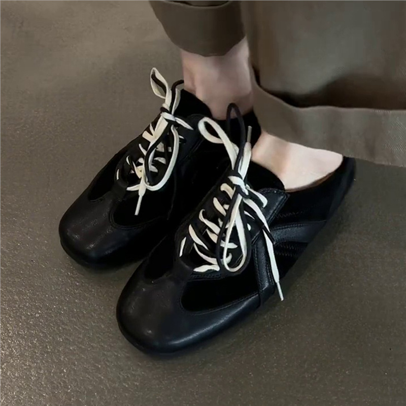 Sheepskin Version ~ Fashionable and Comfortable Round-Toe Lace-Up Moral Training Shoes, Retro Forrest Gump Shoes, Women's Casual Sneakers, Trendyy Flats