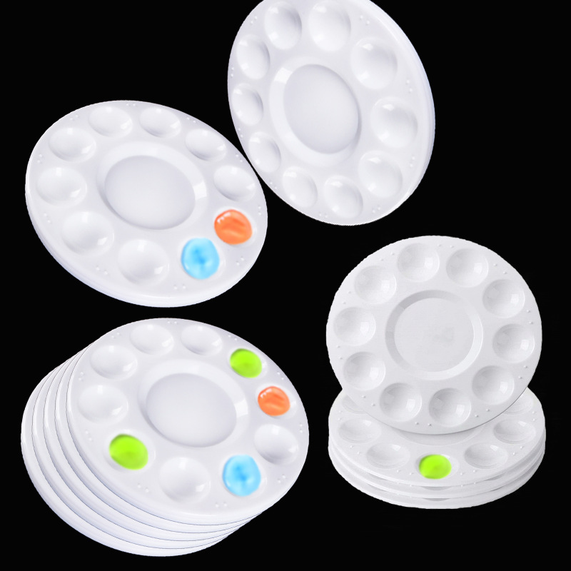 Special Art Paint Painting Chinese Painting Pigment Watercolor Paint Palette Small Plum Blossom Small Feet Palette Wholesale