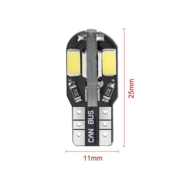 Car Led T10 Bulb W5W 5730 8Smd Decoding Reading Light Canbu Width Indicator Light License Plate Small Light