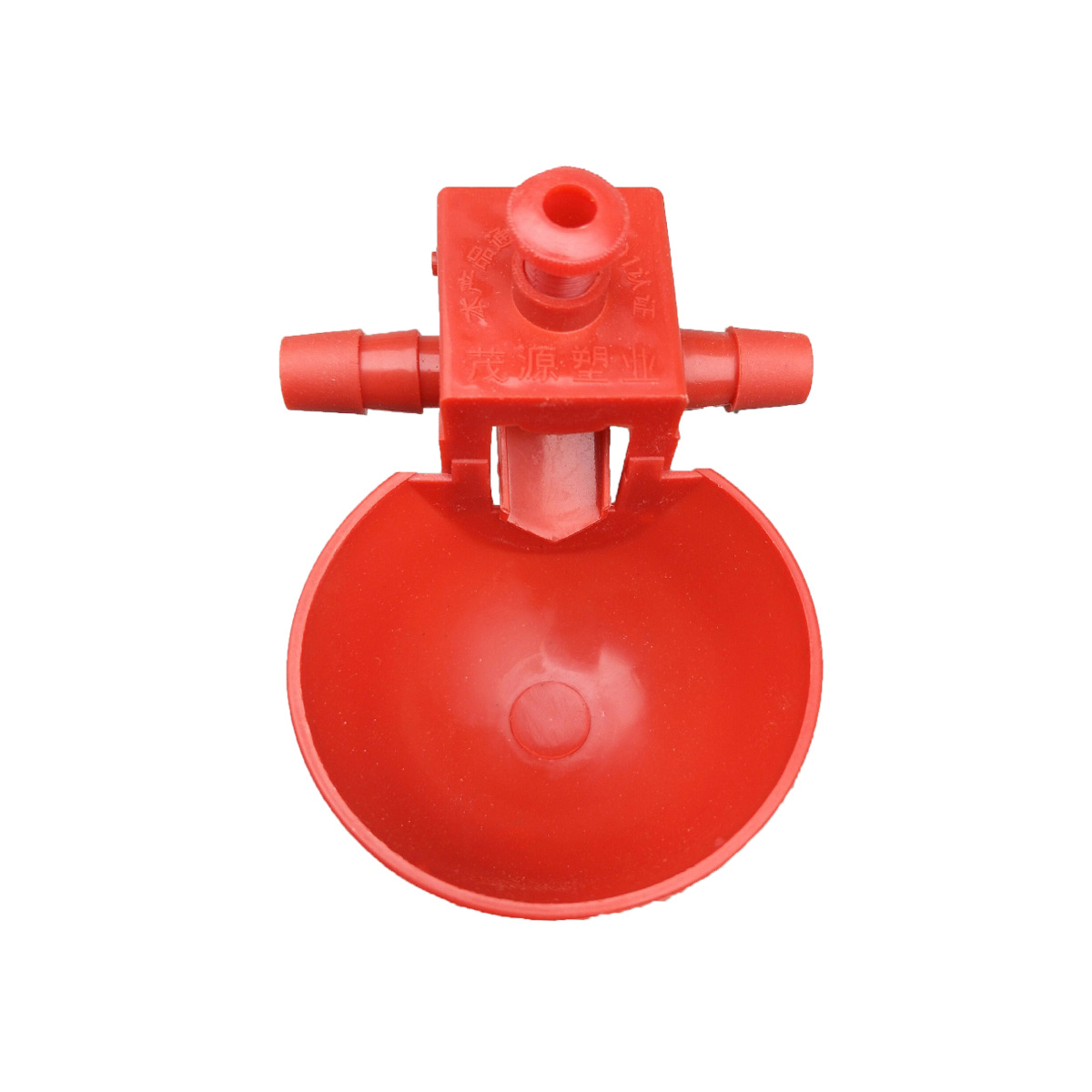 Maoyuan Plastic Industry Produces Red Plastic Adjustable Water Level Drinking Water Device Quail Drinking Bowl Bird Automatic Drinking
