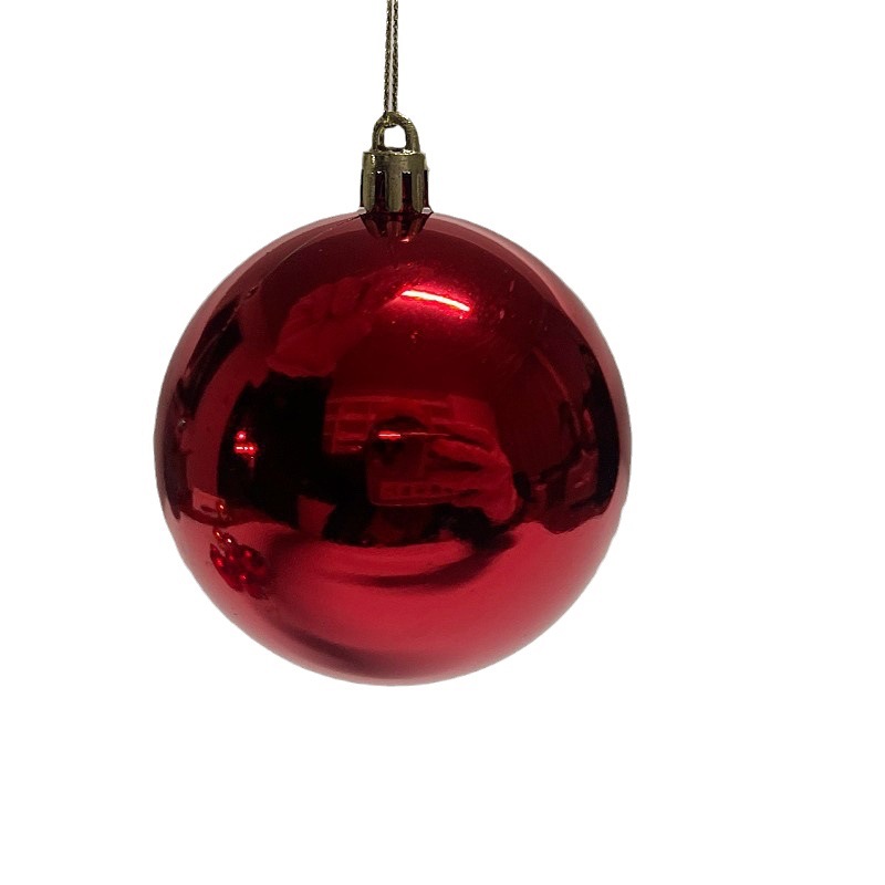 Bulk 3/4/5/6/7/8cm Electroplated Plastic Glossy Christmas Balls Christmas Tree Festive Hanging Balls Craft Accessories
