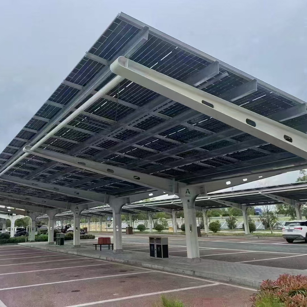 Фотовольтаический навес для автомобилей, солнечная энергия, фотовольтаческий парковочный навес, интегрированная зарядная станция, навес для большого парковочного места