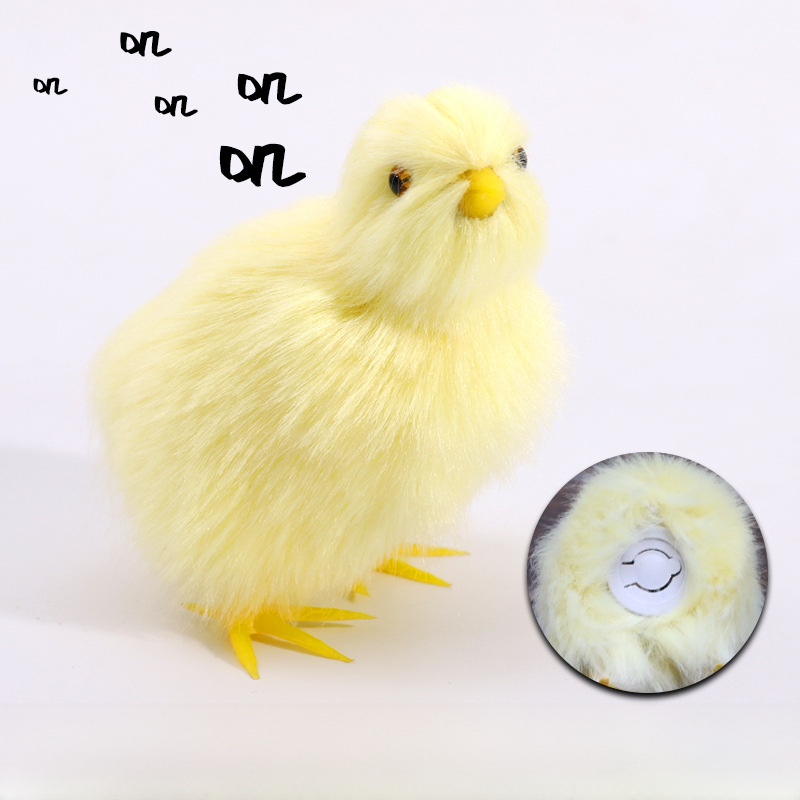 Cross-Border Simulated Animal Chick Plush Toy Little Yellow Chicken Doll Doll Model Ornaments Children's Gifts Crafts