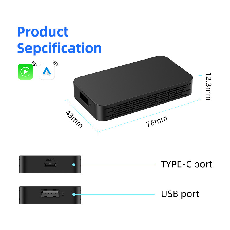 carlinkit original car carplay wired to wireless box Android car auto navigation car interconnection box