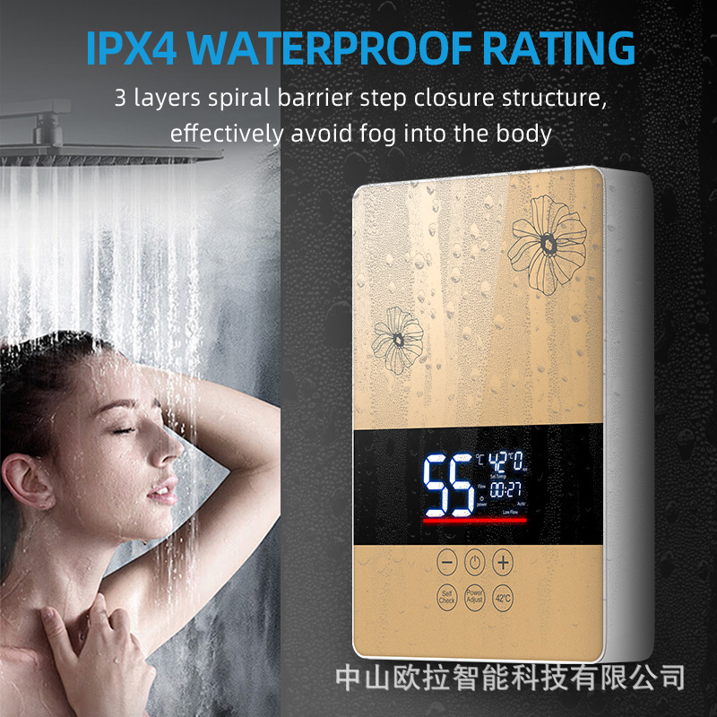 Customized Cross-Border Special-Purpose Instant Electric Water Heater Household Hot Water Shower Bath Machine Small Instant Water Heater Constant Temperature
