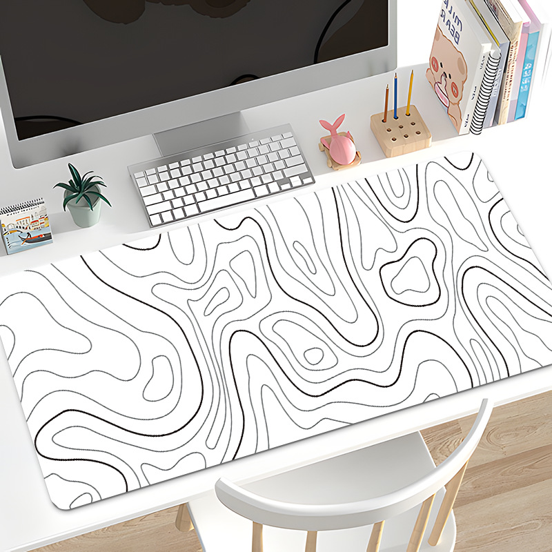 heat map abstract line mouse pad new large fluid corrugated non-slip mat